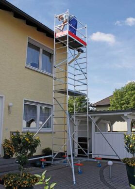 KRAUSE MobilTec Mobilger�st AH 6,85 m inkl. Rollen 125 mm - 600073