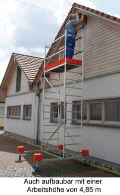 KRAUSE MobilTec Mobilger�st AH 6,85 m inkl. Rollen 125 mm - 600073
