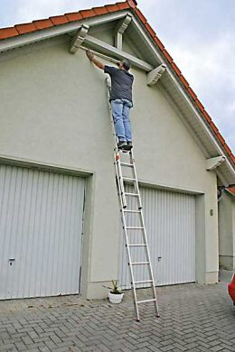 KRAUSE Leiter Fabilo Schiebeleiter 2x9 Sprossen - 120540