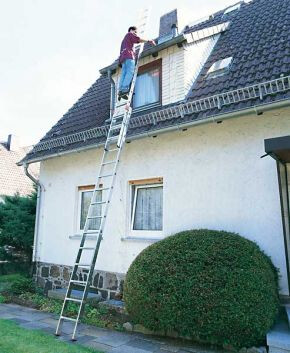 KRAUSE Leiter Fabilo Schiebeleiter 2x18 Sprossen - 121394