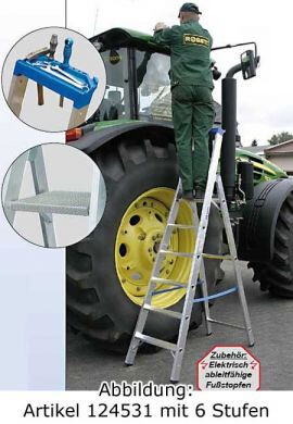 KRAUSE Leiter Profi Stufen-Stehleiter 8 Stufen - 124555