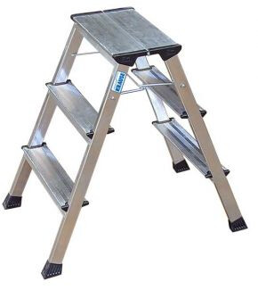 KRAUSE Tritt Rolly Doppel-Klapptritt 2x3 Alu - 130068