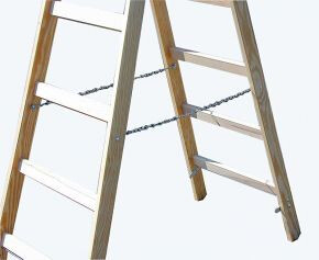 KRAUSE Leiter Profi-Doppel-Holzleiter 2x9 Sprossen - 170118