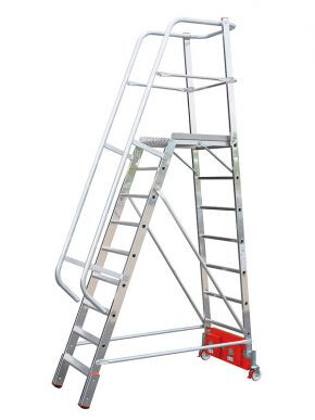 KRAUSE Podestleiter Vario kompakt Breite 0,82 m 9 Stufen - 833044
