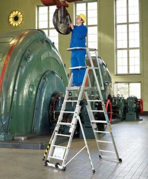 ZARGES ZAP Teleskop-Plattformleiter Podestleiter 9 Sprossen Z600 - 41327