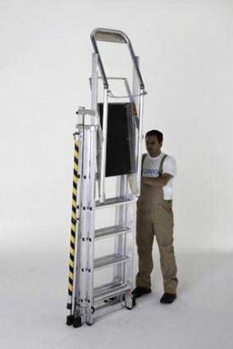 ZARGES ZAP Teleskop-Plattformleiter Podestleiter 9 Sprossen Z600 - 41327