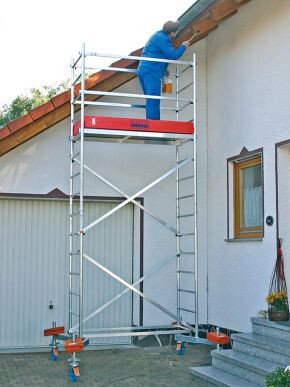 Ger�st KRAUSE ClimTec AH 5,00 m & Rollen 125 mm - 710512