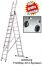 Hailo ProfiStep combi Kombileiter 3x9 & gratis Rollen SPARSET
