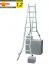 KRAUSE Leiter TeleVario Gelenkleiter Teleskopleiter 4x5 Sprossen