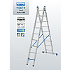 KRAUSE STABILO Mehrzweckleiter / 2x9 Sprossen/Stufen - gemäß TRBS 2121-2