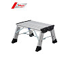 KRAUSE Trittleiter Treppy Plusline Alu, Aluminium, 1x1 Stufen, Arbeitshöhe ca. 220 cm