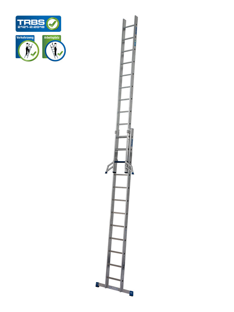 KRAUSE STABILO Schiebeleiter / 2x12 Sprossen/Stufen - gemäß TRBS 2121-2