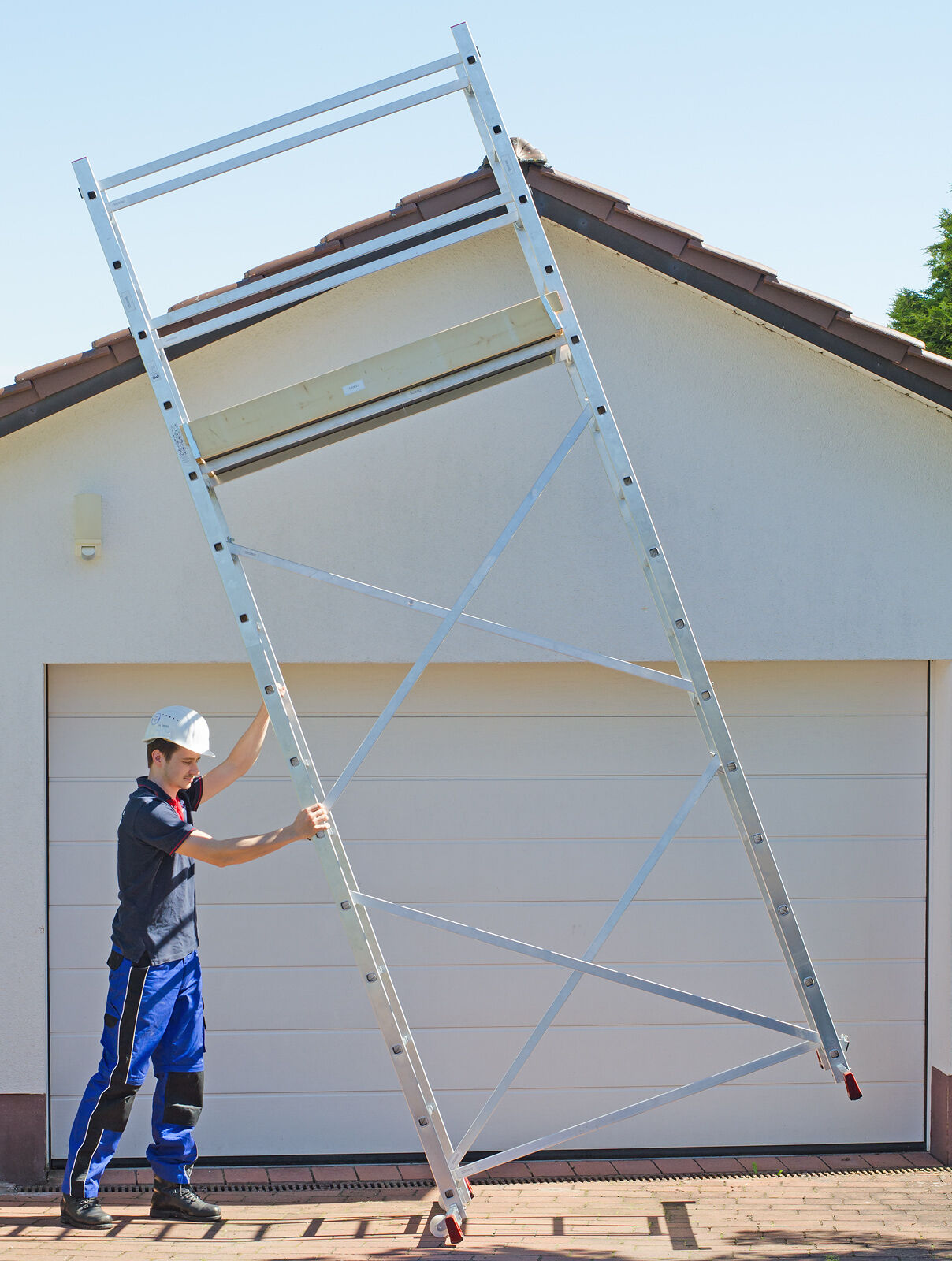 Artikelbild - Komplettes Gerüst alleine verschieben