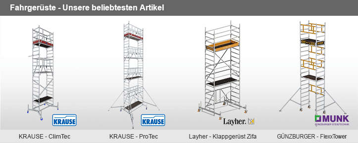 Unsere beliebtesten Gerüste