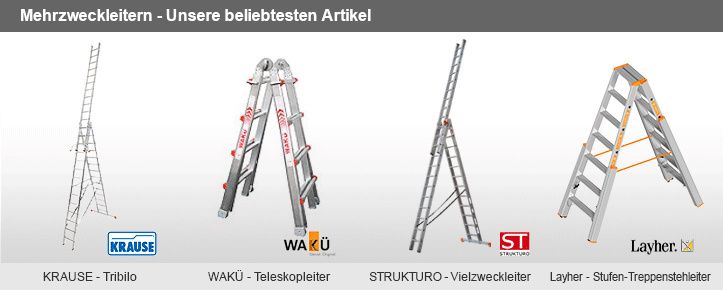 Unsere beliebtesten Mehrzweckleitern