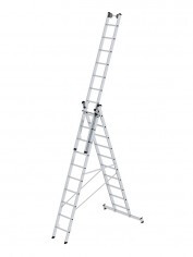 GÜNZBURGER Mehrzweckleiter mit nivello-Traverse / 3x10 Sprossen