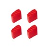 Hailo Fuß-Set (4 Stück), Farbe: rot