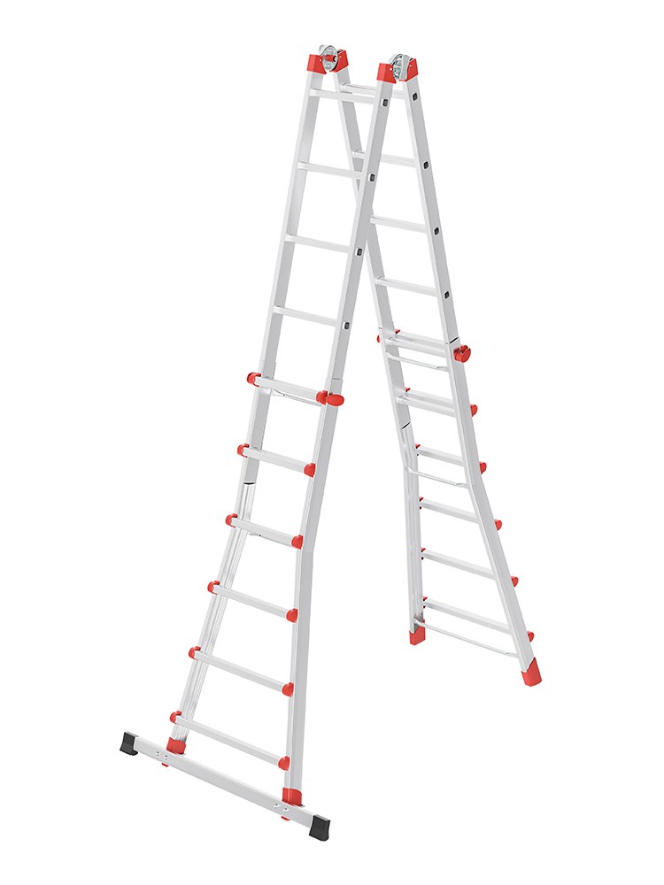 HAILO M80 Sprossen 4x3,4x4,4x5,4x6 Aluminium-Multifunktionsleiter 