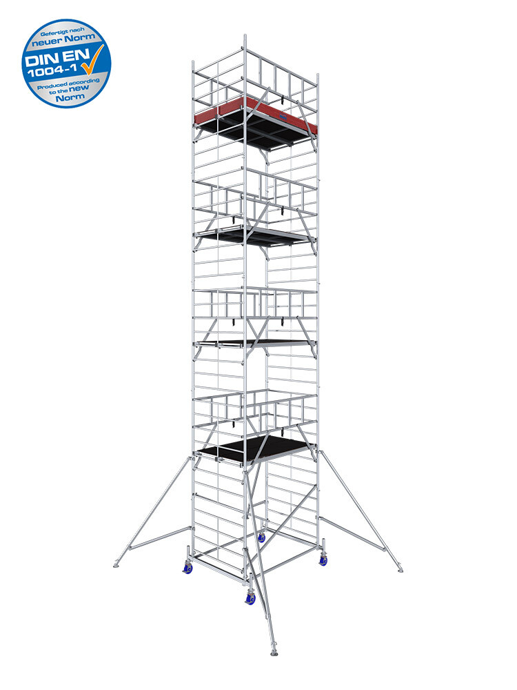 2,00 x 1,20 m AH 4,30 m KRAUSE Gerüst Alu Rollgerüst ProTec XXL Arbeitsfl 