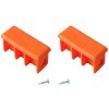 KRAUSE MONTO Kopfstopfen (Paar) 64x25 mm | Farbe: Orange