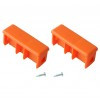 KRAUSE MONTO Kopfstopfen (Paar) 77x25 mm | Farbe: Orange