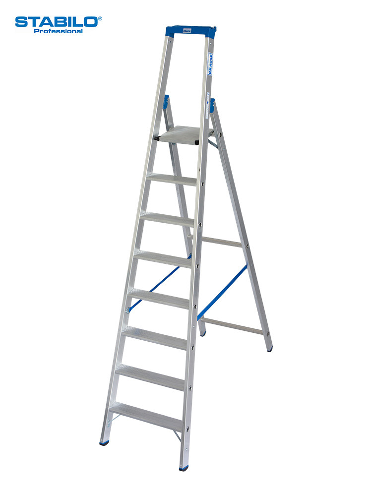 krause stabilo stufen stehleiter 8 stufen 124555