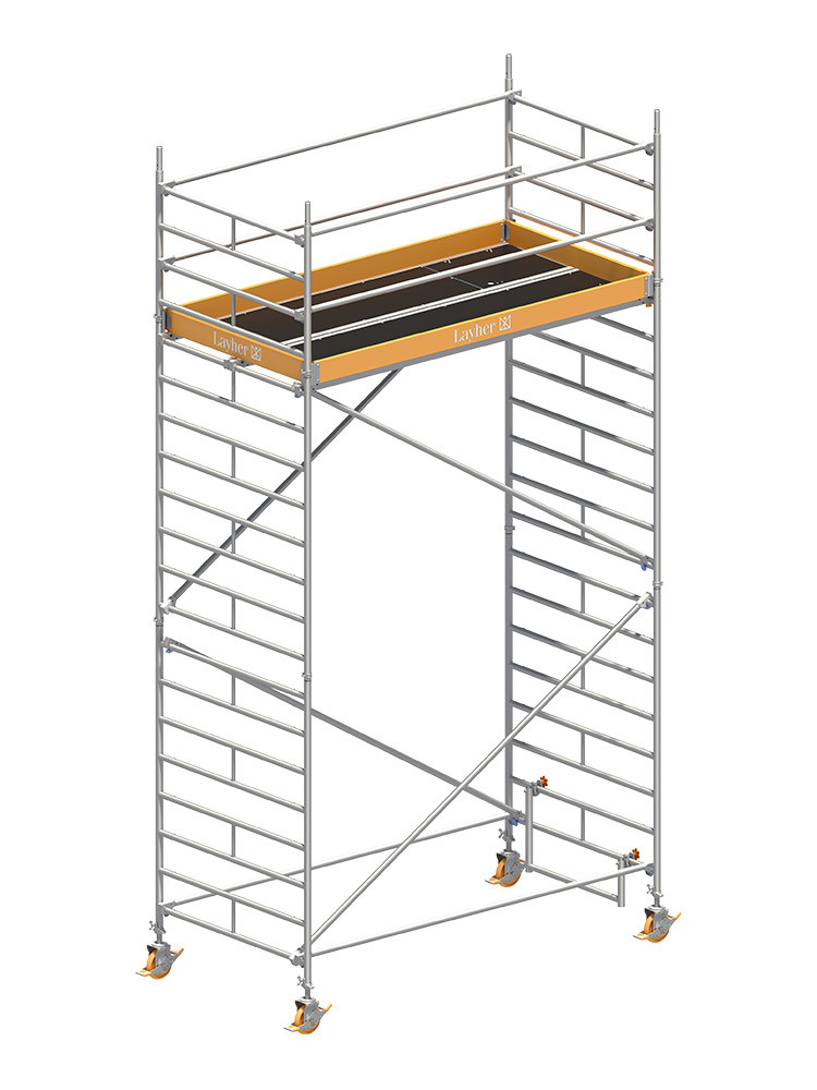 Layher Gerüst Uni Breit 2104 Breitgerüst AH 6,20 m gemäß alter Norm 2104 Layher Gerüst Uni Breit 2104 Breitgerüst AH 6,20 m gemäß alter Norm 2104