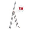 STRUKTURO Vielzweckleiter 3x12 Sprossen (gefertigt nach neuer Norm)