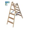 KRAUSE Stufen-Holzleiter 2x5 Stufen / gemäß TRBS 2121-2