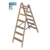 KRAUSE Stufen-Holzleiter 2x6 Stufen / gemäß TRBS 2121-2