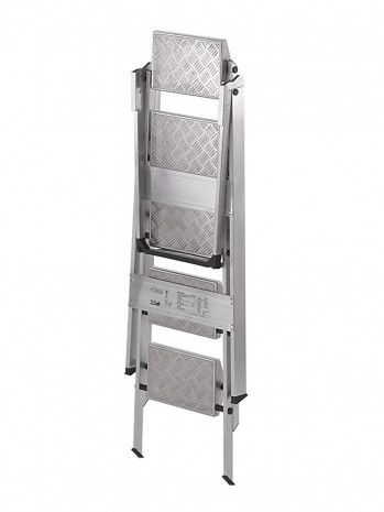 WAKÜ Little Jumbo Trittleiter 4-stufig - Made In Germany Mit Sicherheitsbügel