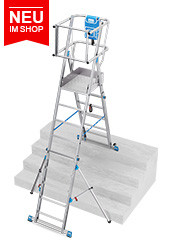 KRAUSE STABILO Teleskop-Plattformleiter SkyMatic fahrbar