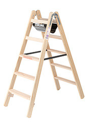 MUNK Günzburger Holz-Stufen-Stehleiter / TRBS 2121-2