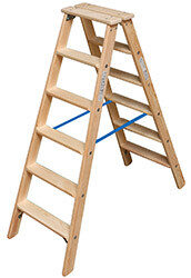 KRAUSE STABILO Holz-Doppelleiter / TRBS-2121-2