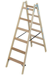 KRAUSE Profi Stufen-Holzleiter / TRBS-2121-2