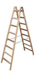 KRAUSE STABILO Profi-Doppel-Holzleiter