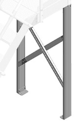 KRAUSE Stütze für Treppe mit Plattform