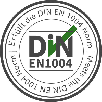 Normgemäß nach DIN EN 1004