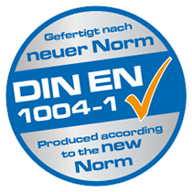 Normgemäß nach DIN EN 1004-1