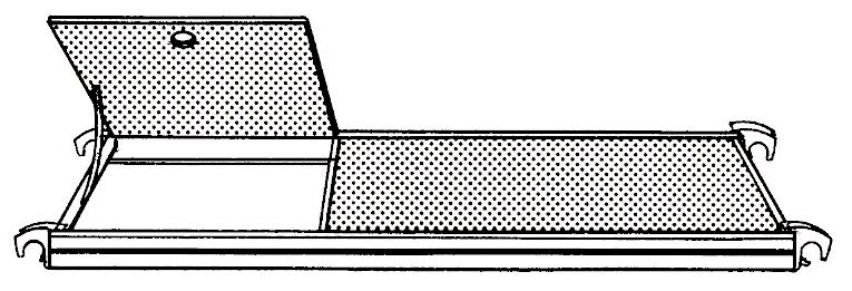 HYMER Bühne mit Durchstiegsklappe 617824 / Länge: 1,90 m