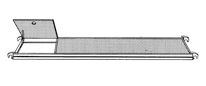 HYMER Bühne mit Durchstiegsklappe 607124 / Länge: 2,95 m