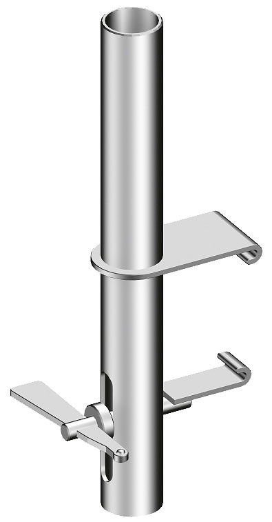 Layher Geländerbefestigung für Alu-Steg 600 faltbar