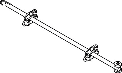 HYMER Halterohr 2,05 m 607141