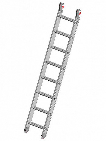 Layher Stufenleiter zum Einhängen Länge 2,20 m 1314.108