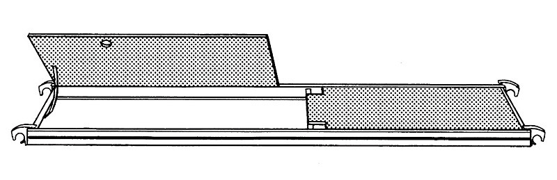 HYMER Bühne mit Durchstiegsklappe 627324 / Länge: 2,95 m