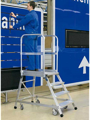 ZARGES Podesttreppe Alu 6 Stufen