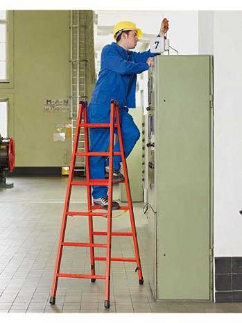 ZARGES Sprossen-Doppel-Stehleiter EFA B 2x4