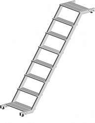 Layher Podest-Treppe 1,8 m 1212.180 Layher Podest-Treppe 1,8 m 1212.180