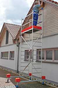Aufbaubar bis 4,85 m Arbeitshöhe
