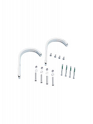 HYMER Einhängehakenset 60 mm für Sprossenleitern mit einer Leiterholmabmessung von 60 - 83 mm für Stufenleitern HYMER Einhängehakenset 60 mm für Sprossenleitern mit einer Leiterholmabmessung von 60 - 83 mm für Stufenleitern